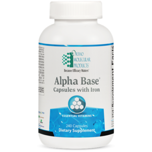 ORTHOMOLECULAR Alpha Base Capsules w/ Iron