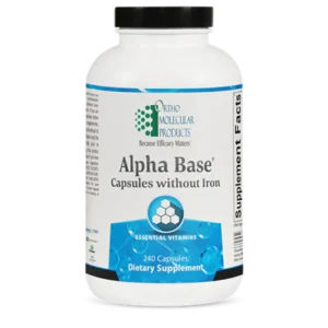 ORTHOMOLECULAR Alpha Base Capsules without Iron - 240 ct
